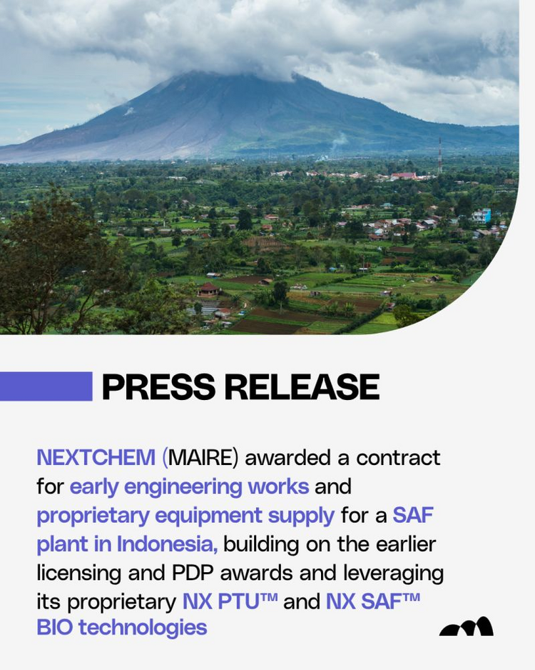 NEXTCHEM’s SAF Plant Contract Signals a New Wave for Sustainable Biomass Energy in Asia